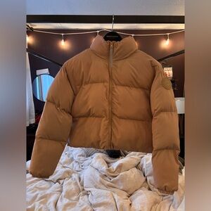 🌟FLASH SALE NO OFFERS Fabletics Mauve Pink Cropped Puffer Jacket NWOT